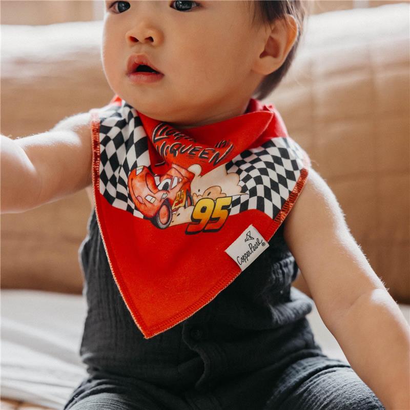 Copper Pearl 4Pk Disney Pixar Cars Bandana Bib Set Image 2