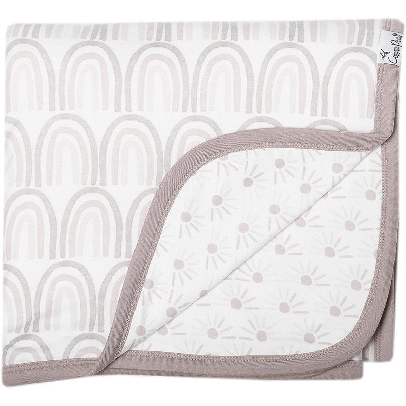 Copper Pearl - Bliss Knit Baby 3 Layer Stretchy Quilt Blanket Image 1