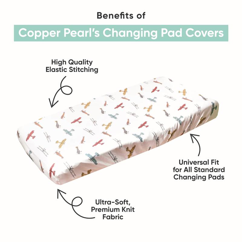 Copper Pearl Blush Diaper Changing Pad Cover - Main Image
