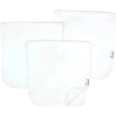 Copper Pearl - Burp Cloth Set 3Pk, White Basics Image 1