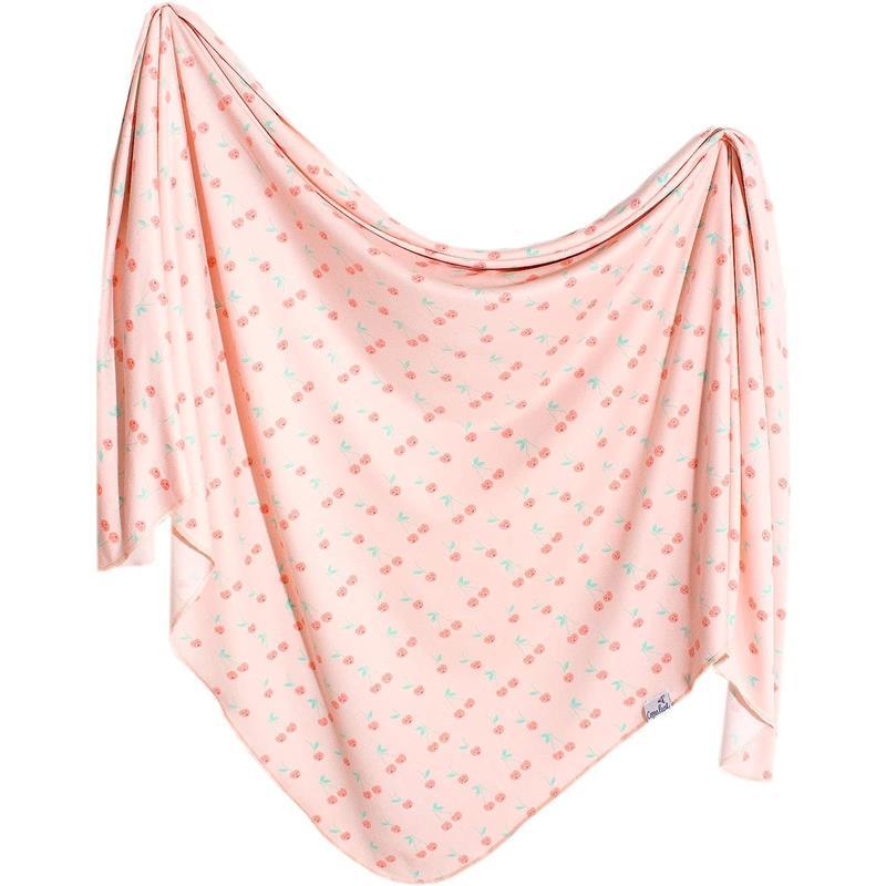 Copper Pearl - Cheery Knit Baby Swaddle Receiving Blanket Image 1