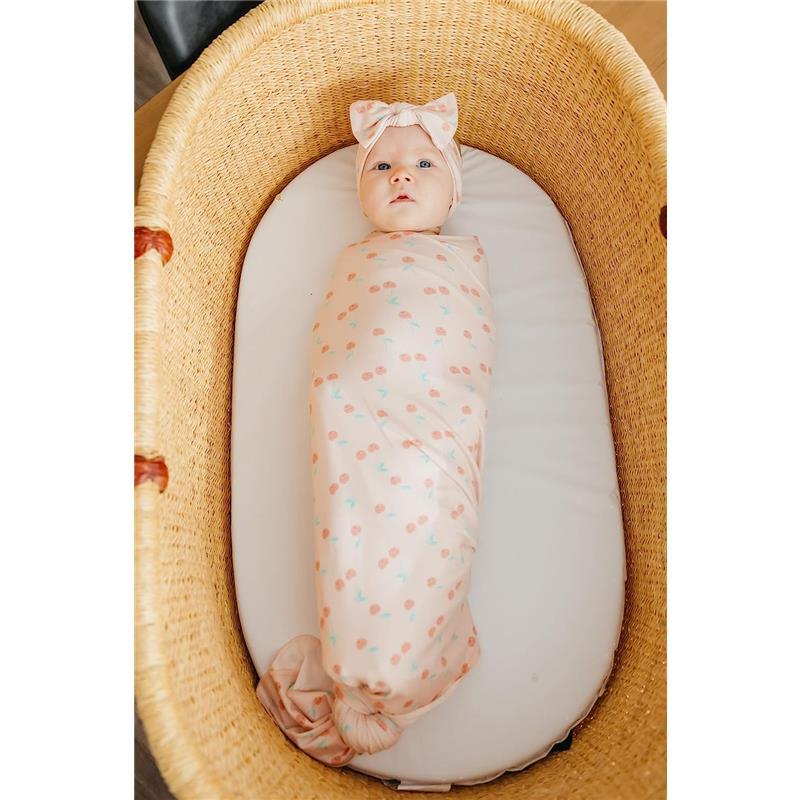 Copper Pearl - Cheery Knit Baby Swaddle Receiving Blanket Image 2