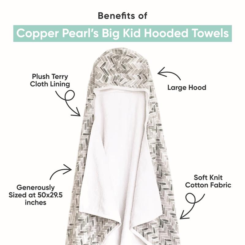 Copper Pearl - Hooded Bath Towels Premium Knit, Goosie Image 2