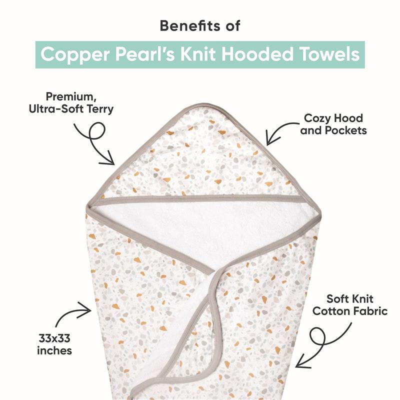 Copper Pearl - Hooded Bath Towels Premium Knit, Rufus Image 2