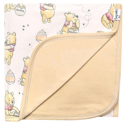 Copper Pearl - Large Premium Knit Baby 3 Layer Stretchy Quilt Blanket Hunny Image 1