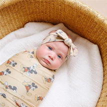 Copper Pearl - Large Premium Knit Baby Swaddle Receiving Blanket Enchanted Friends Image 2