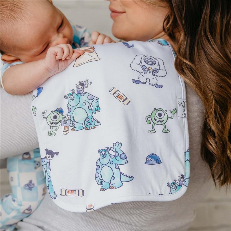 Copper Pearl Monsters Inc Medley Burp Cloth Set Image 7
