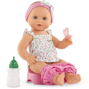 Corolle Dolls Emma Drink-And-Wet Bath Baby, Flowered Image 2
