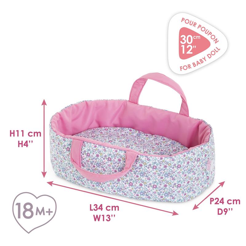 Corolle Dolls Floral Moses Basket Accessory for 30 cm Dolls Image 2