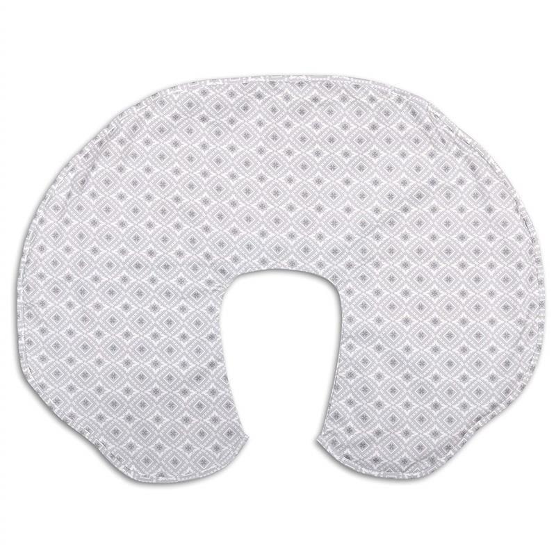 Cover for The Peanut Shell Extra-Large Nursing Pillow, Celeste Grey Image 1