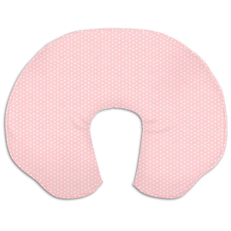 Cover for The Peanut Shell Extra-Large Nursing Pillow, Light Coral Dot Image 1