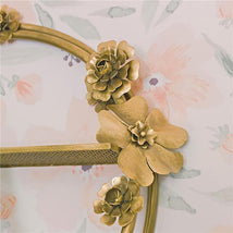 Crane - Baby Nursery Décor, Brass Shelving Wall Décor, Flower Image 2