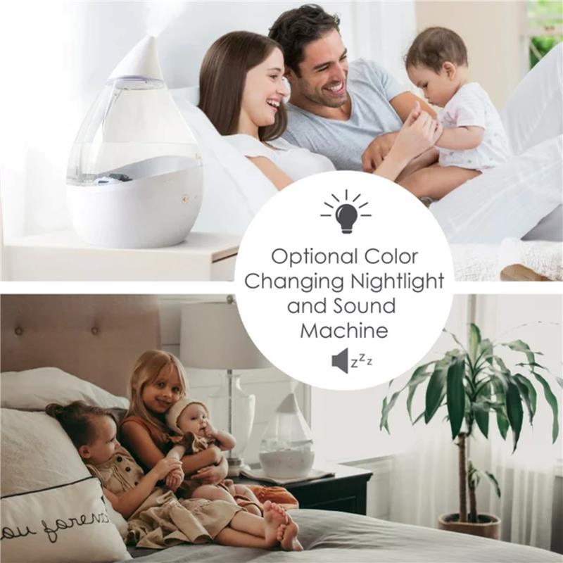 Crane - Drop Cool Mist Top Fill Humidifier With Sound And Color Changing Light Image 8