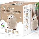 Crane Mini Fox humidifier box with product features, displaying the cute fox design and text about its functions.