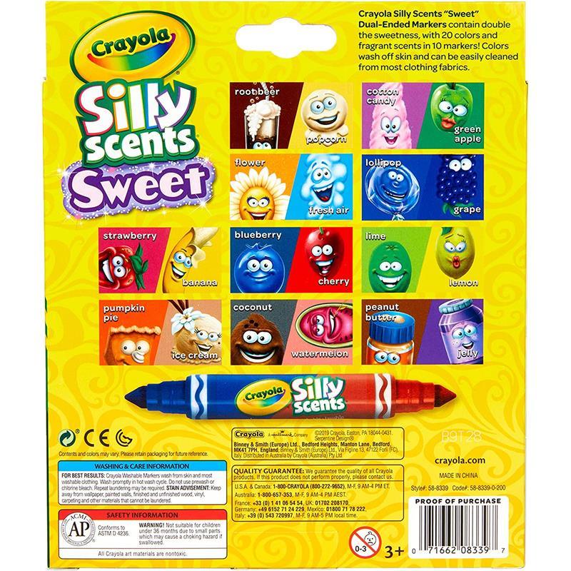Crayola - 10 Ct Silly Scents Sweet Dual-Ended Markers Image 5