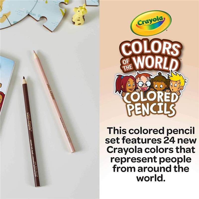 Crayola - 24 Ct Colored Pencils, Colors Of The World Image 3
