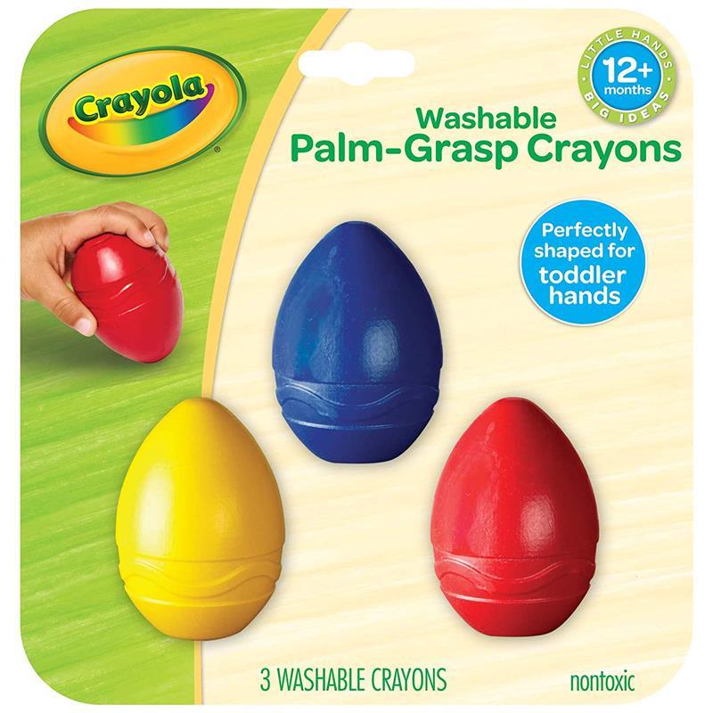Crayola - 3 Ct Washable Egg Crayons Image 1