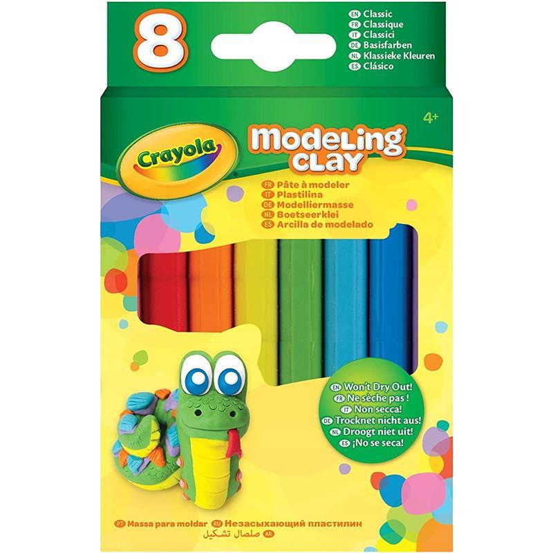 Crayola - 8 Ct Modeling Clay, Basic Assortment Image 1