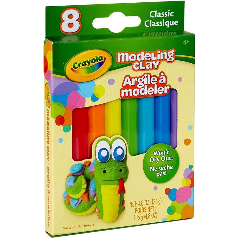 Crayola Modeling Clay .6oz 8/Pkg-Basic