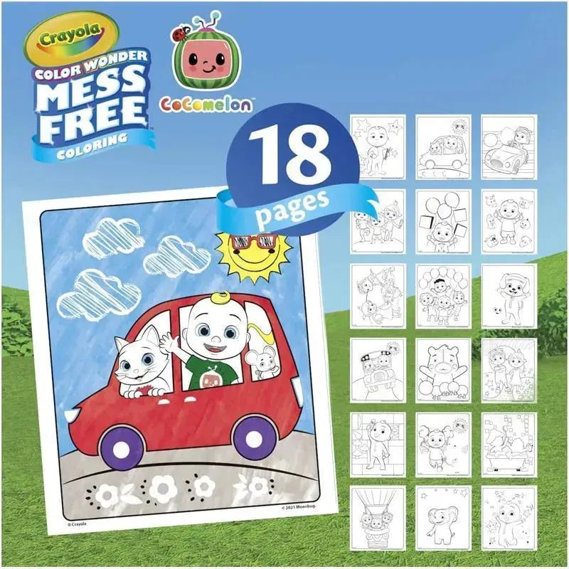 Crayola - Color Wonder Coloring Pad & Markers, Cocomelon | MacroBaby