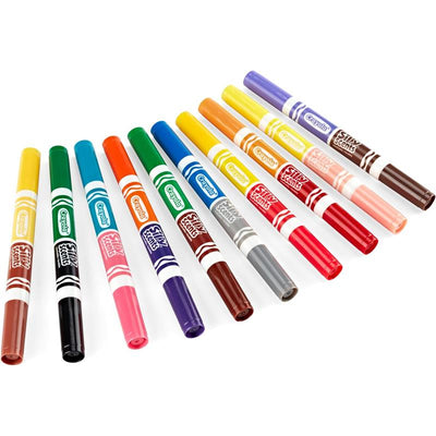 Crayola Silly Scents Smashups, dual-ended washable broad line markers in various colors, packaged as a 10 count set.