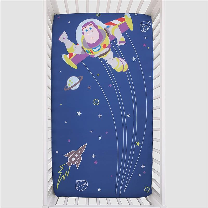 Crown Crafts - Disney Buzz Lightyear Photo Crib Fitted Sheet Image 2