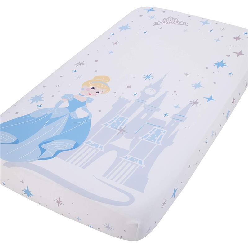 Crown Crafts - Disney Cinderalla Photo Crib Fitted Sheet Image 1