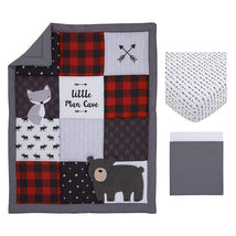 Crown Crafts - Little Love By Nojo Little Man Cave 3 Piece Crib Bedding Set Image 3