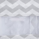 Crown Crafts - Little Love By Nojo, Secure-Me Crib Liner Grey/White Chevron Image 2