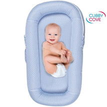 Cubby Cove Baby Lounger, Baby Blue Image 1