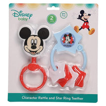 Cudlie - 2 Pk Mickey Character Rattle/Keyring Image 2