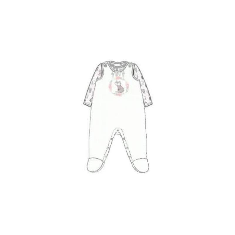 Cudlie - 2Pk Baby Girl Fox Jumper & Bodysuit Set, Ivory Image 1