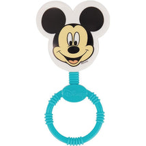 Cudlie - 2Pk Blue Disney Mickey Character Shape Rattle and Keyring Teether Image 2