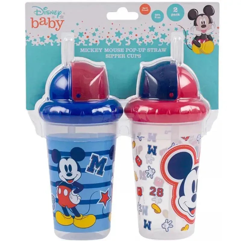 Cudlie - 2Pk Disney Mickey Mouse Straw Sipper, Mickey 28 Image 1