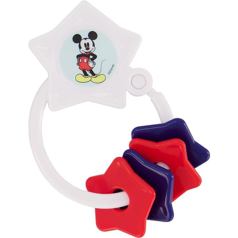 Cudlie - 2Pk Red Disney Mickey Character Shape Rattle and Keyring Teether Image 3