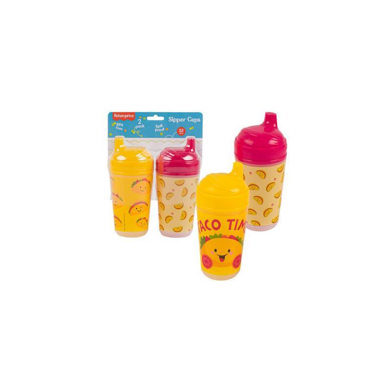 Cudlie - 2Pk Taco Time Sippy Cup Set, 8oz Image 1