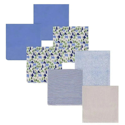 Cudlie - 7Pk Receiving Blankets, Forest Critters Image 1