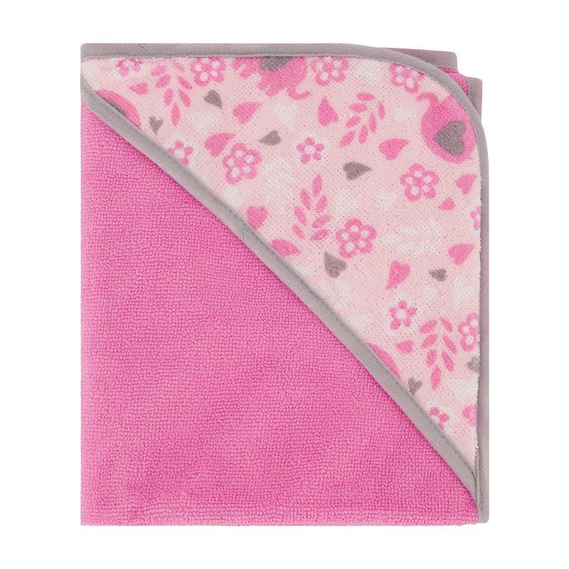 Cudlie - Buttons & Stitches Baby Girl 3Pk Rolled/Carded Hooded Towel, Blooming Elephant Image 4
