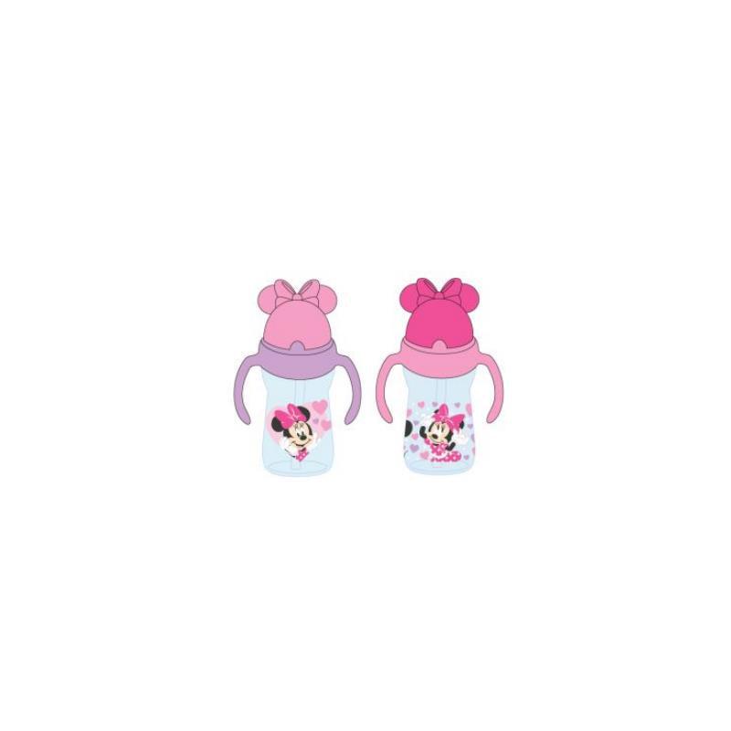 Cudlie Disney Minnie Mouse Straw Sipper Cup With Handles 2 Pk - Pink Image 1