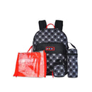 Cudlie Mickey Mouse Checker Print Diaper Backpack 5-Piece Image 1