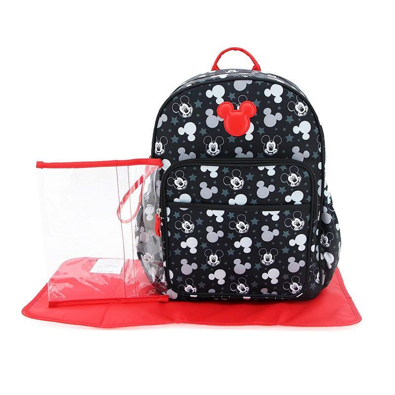 Cudlie Mickey Toss Heads & Stars Baby Diaper Bag Backpack Image 1