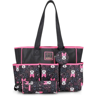 Cudlie - Minnie Multi Pc Set Toss Print Diaper Bag Image 1