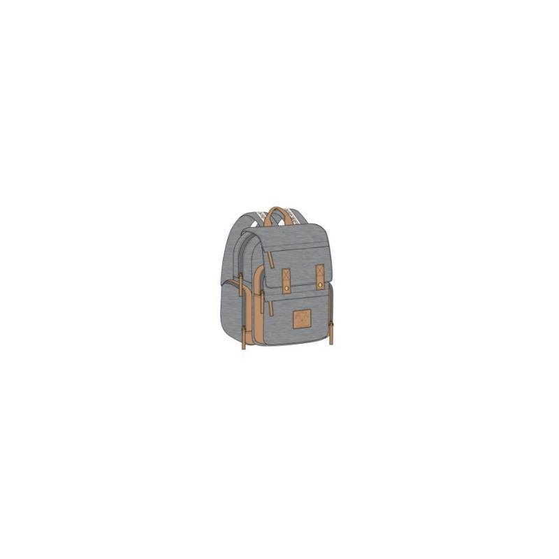 Cudlie Winnie The Pooh Heather Gray Baby Backpack Diaper Bag Image 1