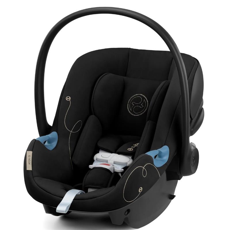 Cybex - Aton G Infant Car Seat with Linear Side-Impact Protection Sensorsafe, Moon Black Image 6