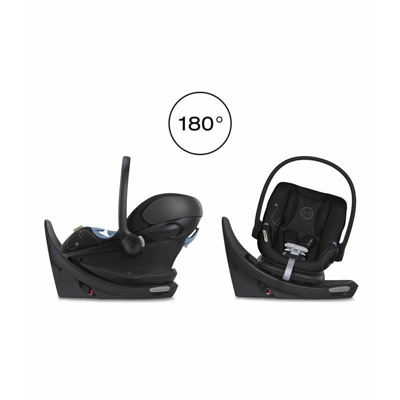 Cybex - Aton G Swivel SensorSafe Infant Car Seat, Moon Black Image 5