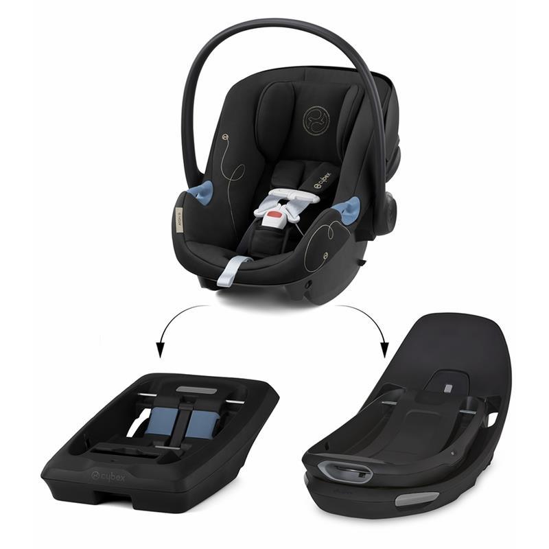 Cybex - Aton G Swivel SensorSafe Infant Car Seat, Moon Black Image 7