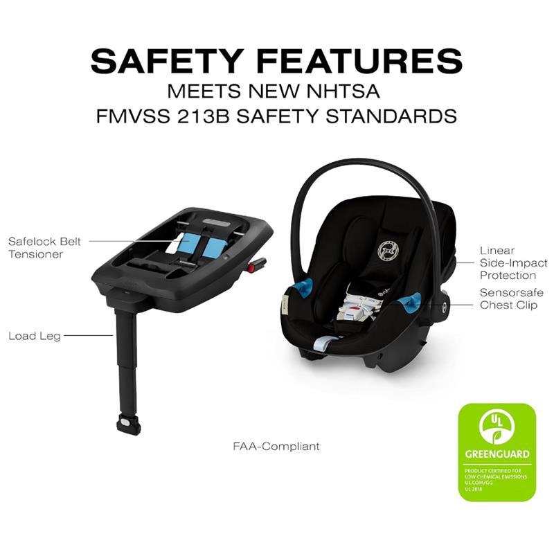 Cybex Aton G2 Infant Car Seat With Load Leg Base, Almond Beige Image 6