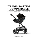 Cybex Aton G2 Infant Car Seat with Load Leg Base, Moon Black Image 4