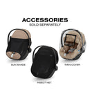 Cybex Aton G2 Infant Car Seat with Load Leg Base, Moon Black Image 9