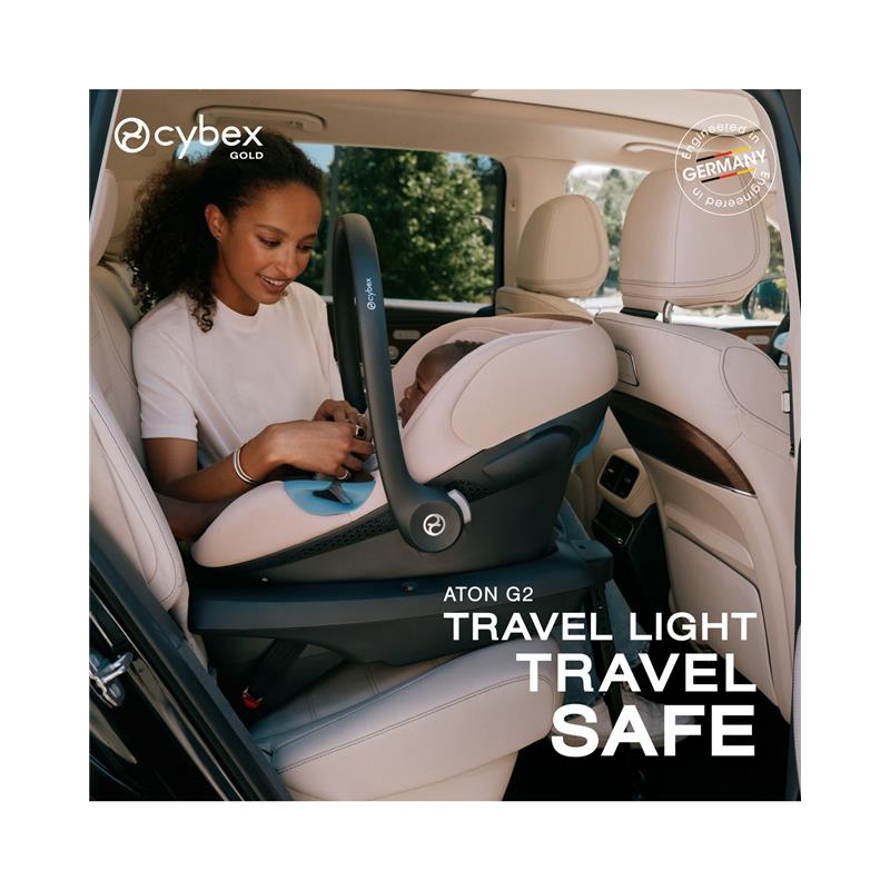 Cybex - Aton G2 Infant Car Seat With Load Leg Base, Moon Black Image 6